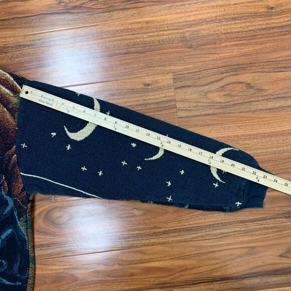 Sugar Street Weavers Pumpkins Cats Halloween Sweater One Size Made in USA - Picture 15 of 16